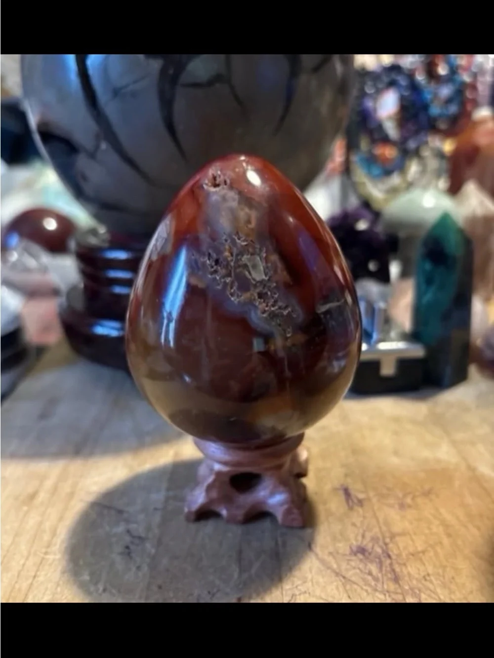 Agate Egg Sculpture